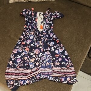 Japna Floral Navy Kids Dress